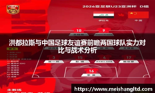 洪都拉斯与中国足球友谊赛前瞻两国球队实力对比与战术分析
